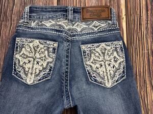 Westfield Eagle Jeans Womens Size 00 Embellished Bling Cowgirl Western Bootcut